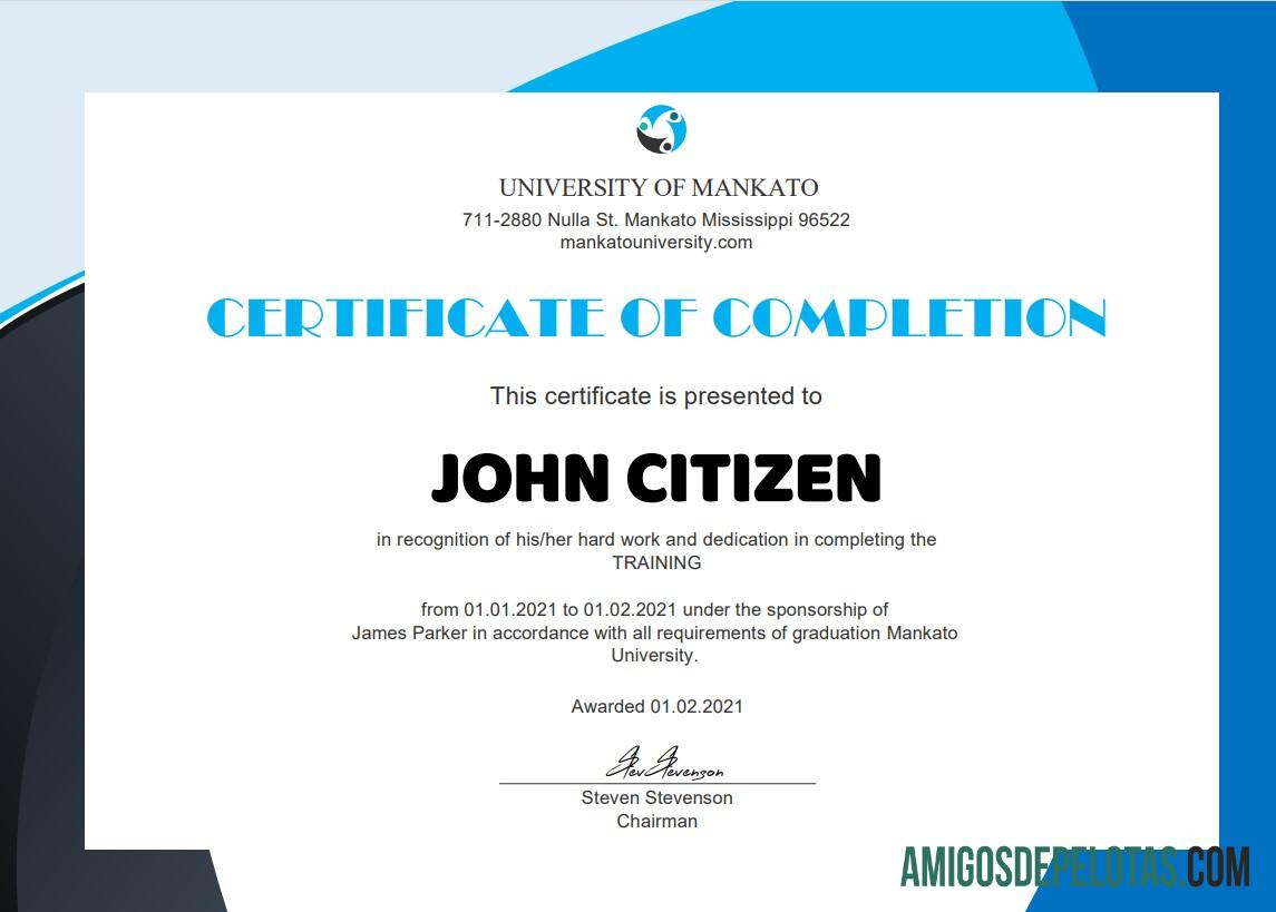 Certificado de estágio de RH nos EUA baixar para verificação